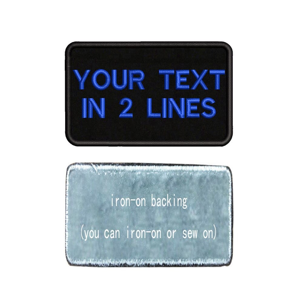 URBAN Wanted Appliques & Patches Black Custom Embroidery Text Patch