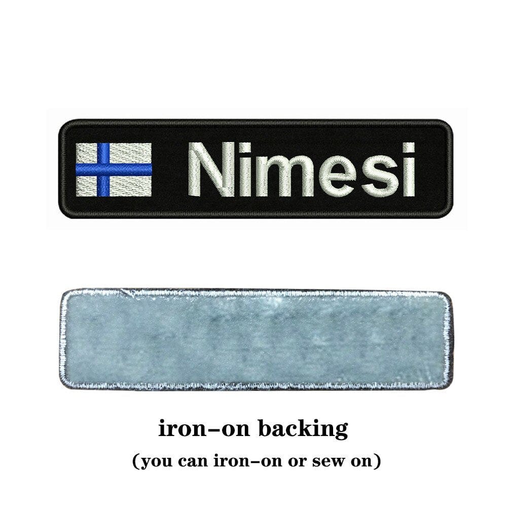 URBAN Wanted Custom National Flag Embroidery Name Patch