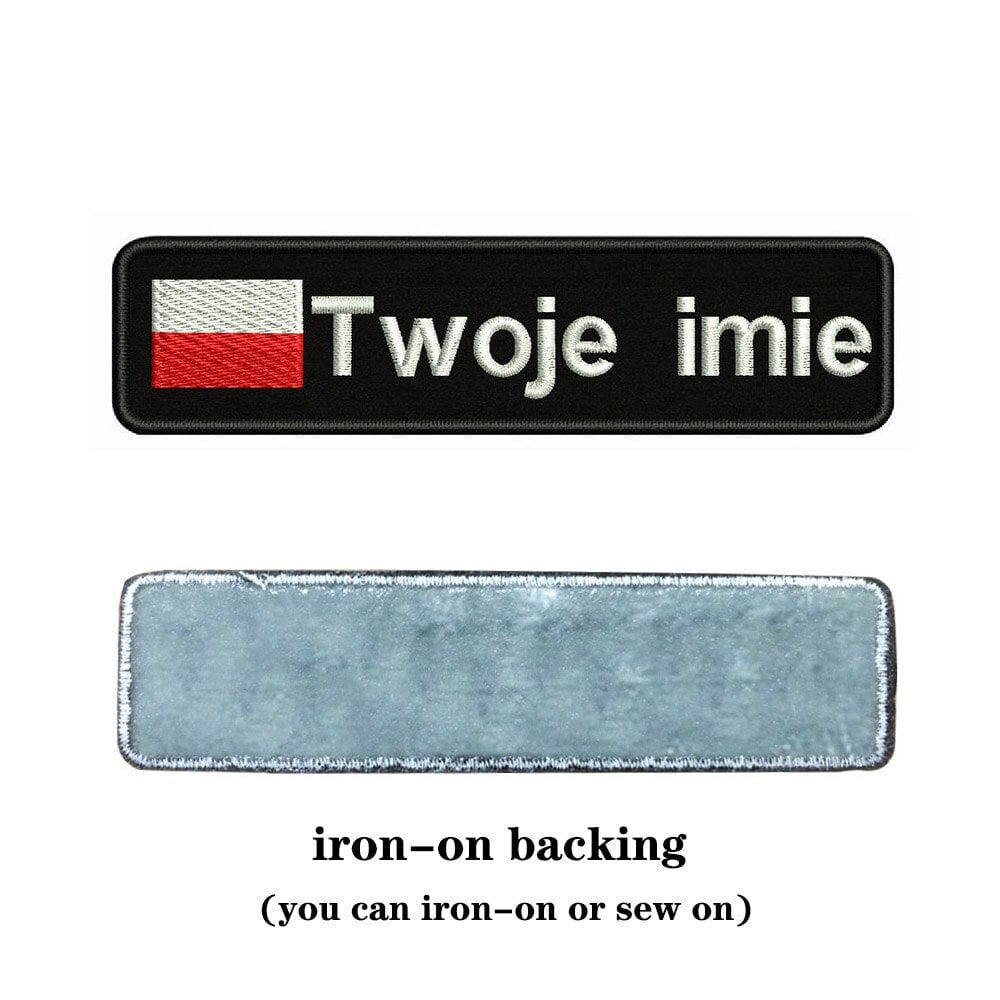 URBAN Wanted Custom National Flag Embroidery Name Patch