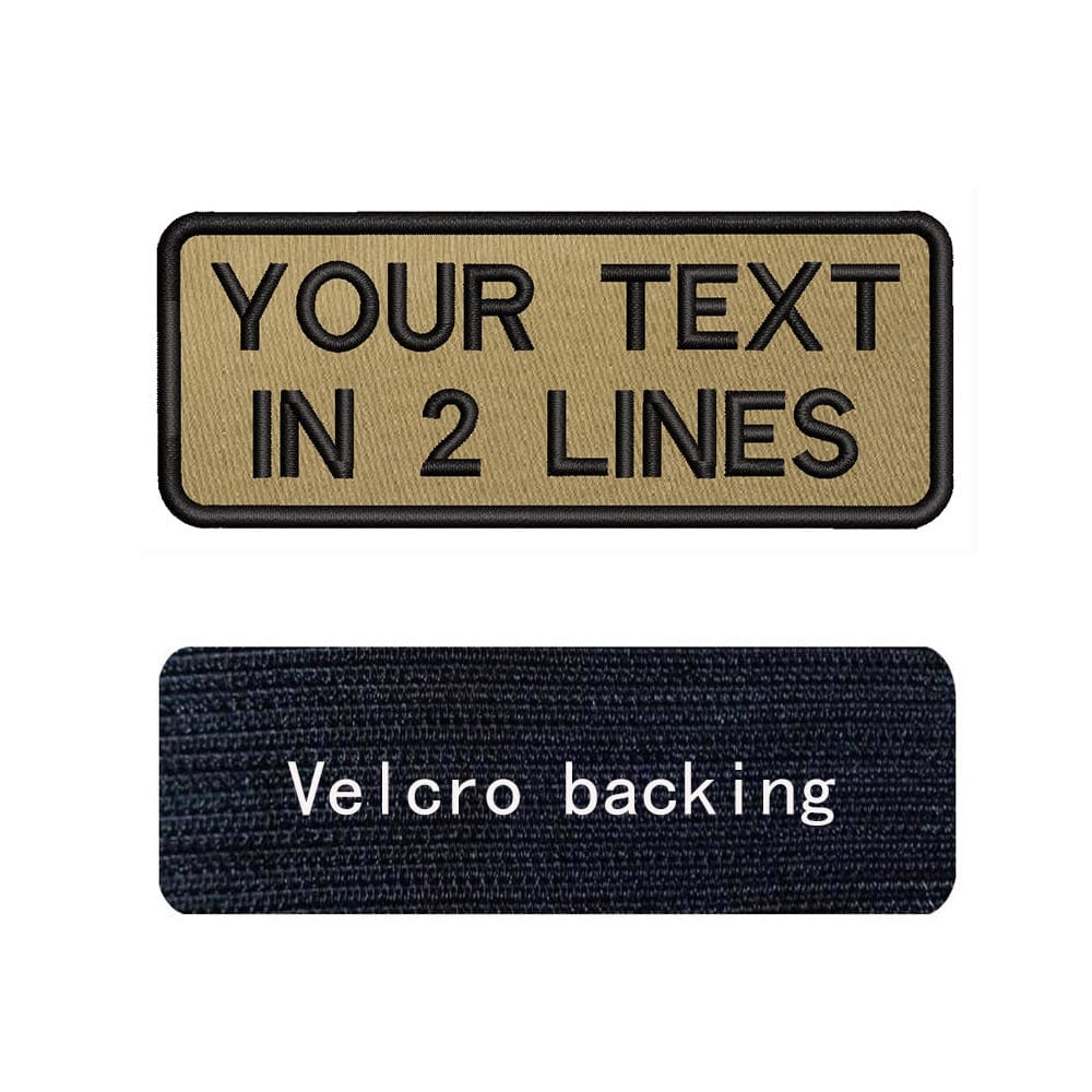 URBAN Wanted Khaki Custom Embroidery Text Patch