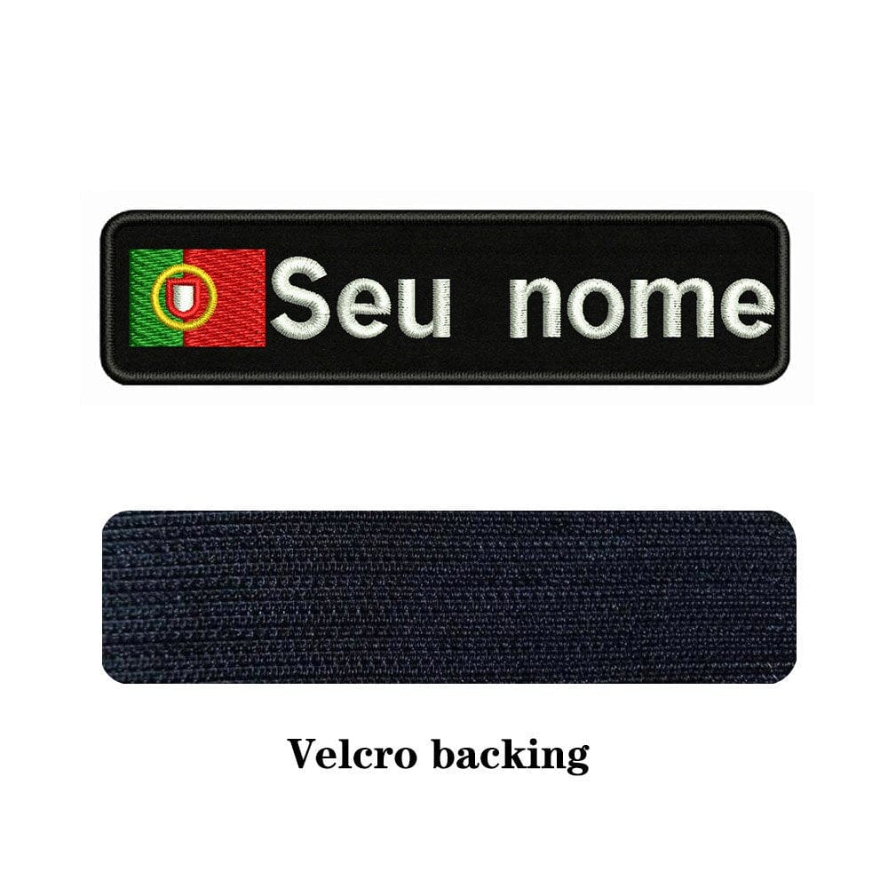 URBAN Wanted Portugal Custom National Flag Embroidery Name Patch