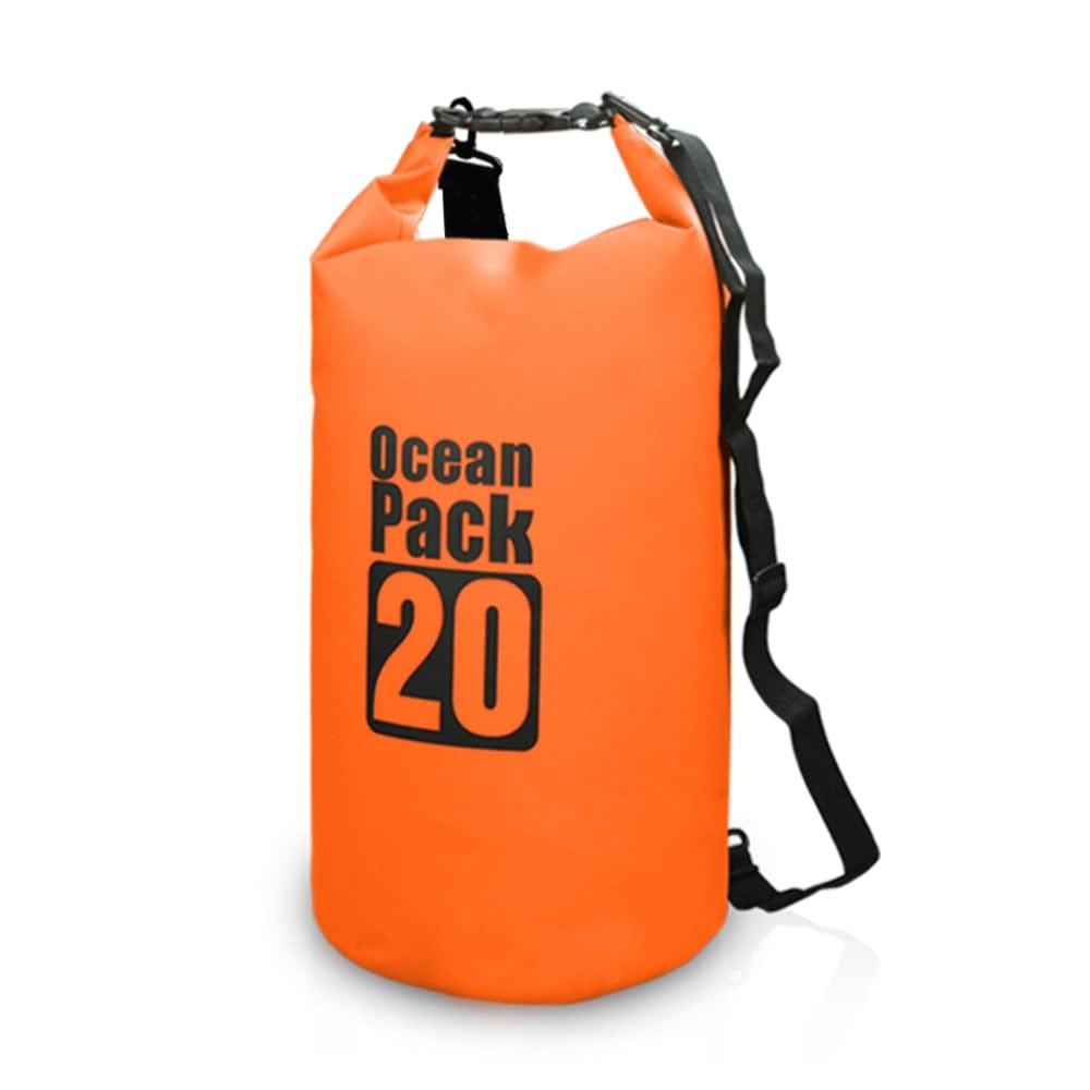 URBAN Wanted 20L Orange Ocean Pack Waterproof Dry Backpack Bag For Kayaking, Swimming, Boating