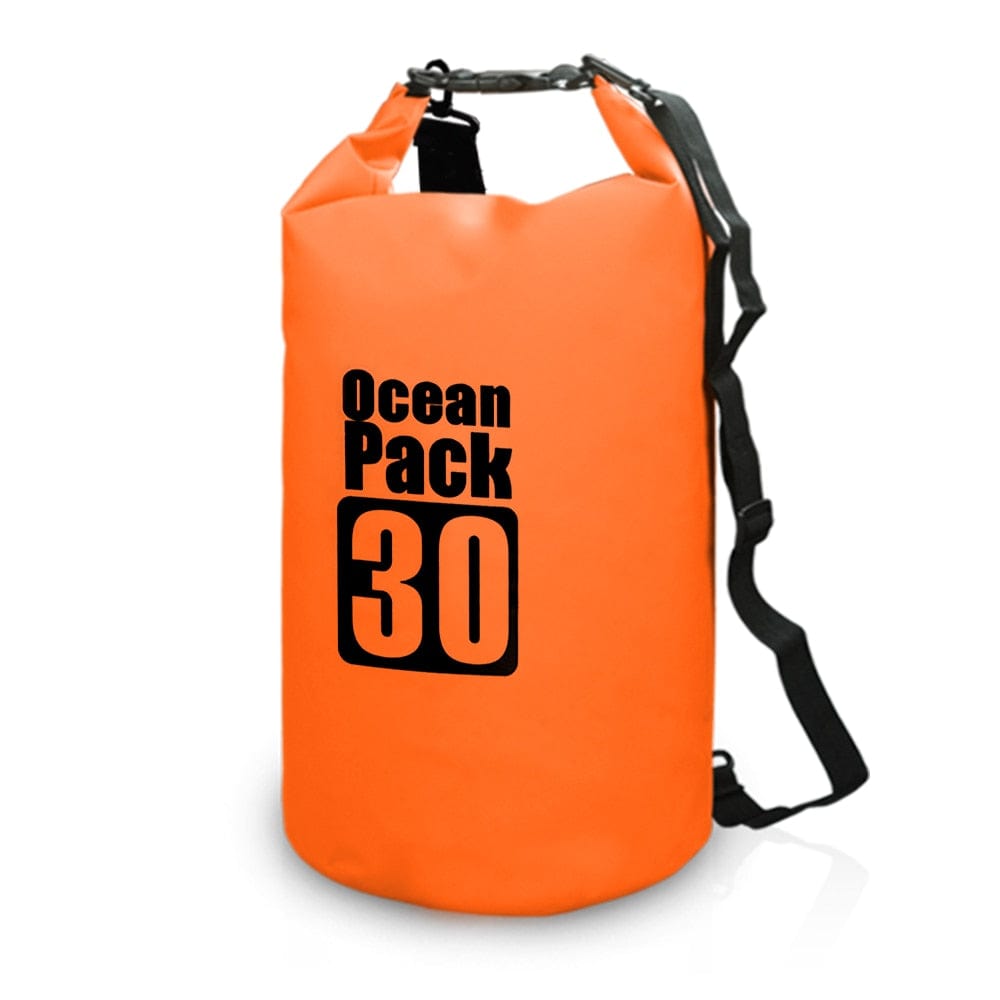 URBAN Wanted 30L Orange Ocean Pack Waterproof Dry Backpack Bag For Kayaking, Swimming, Boating