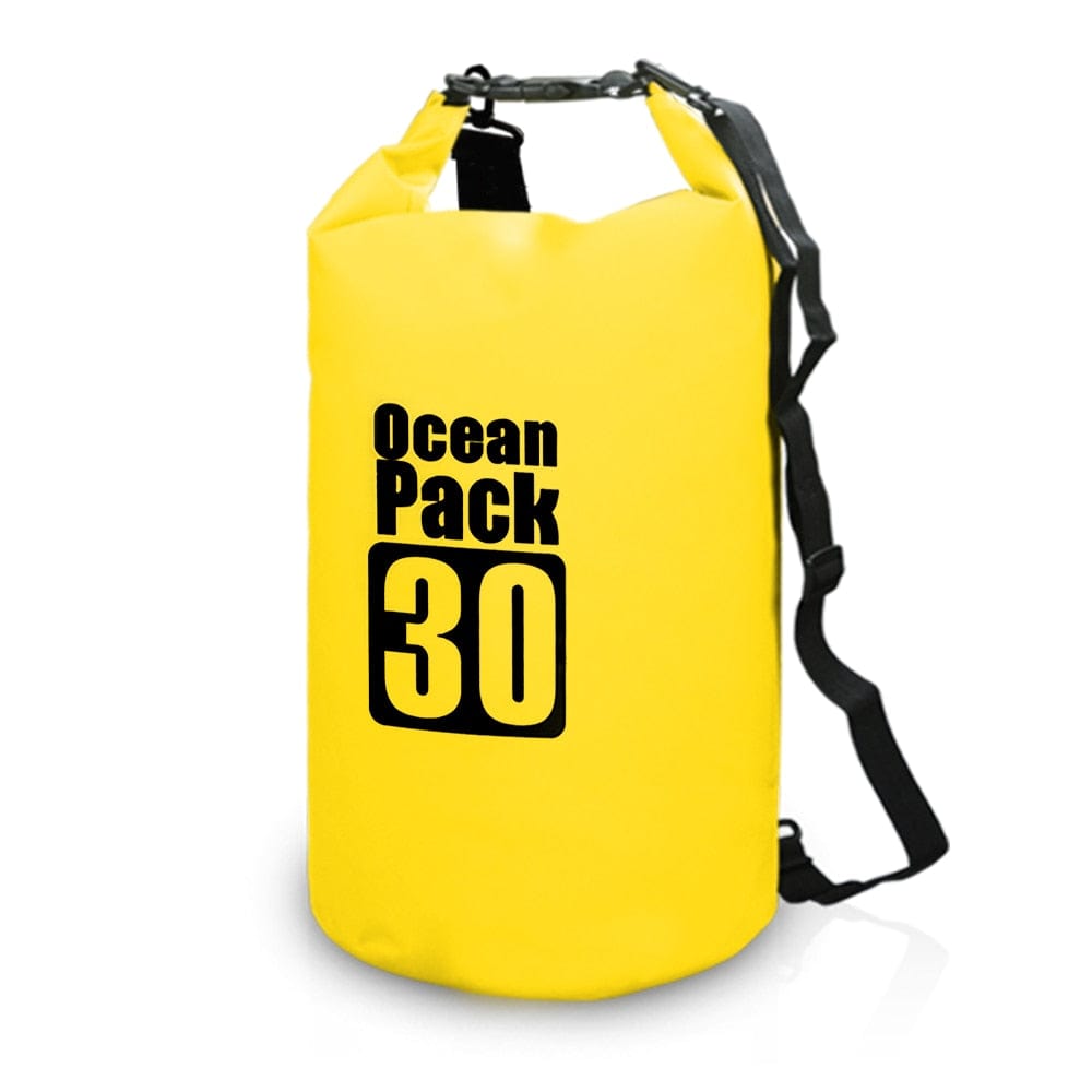 URBAN Wanted 30L Yellow Ocean Pack Waterproof Dry Backpack Bag For Kayaking, Swimming, Boating