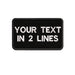 URBAN Wanted Appliques & Patches Black Custom Embroidery Text Patch