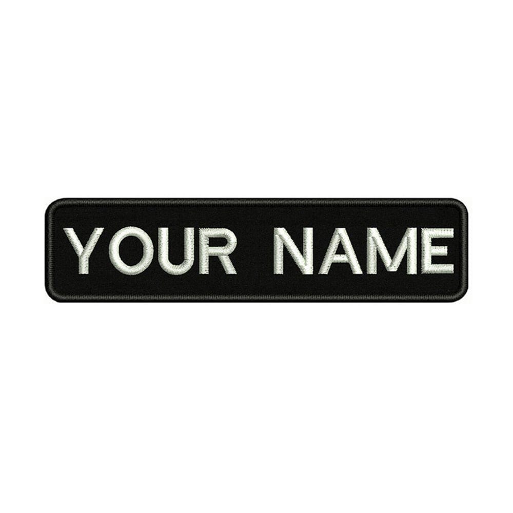 URBAN Wanted Appliques & Patches Custom Name Patch Black