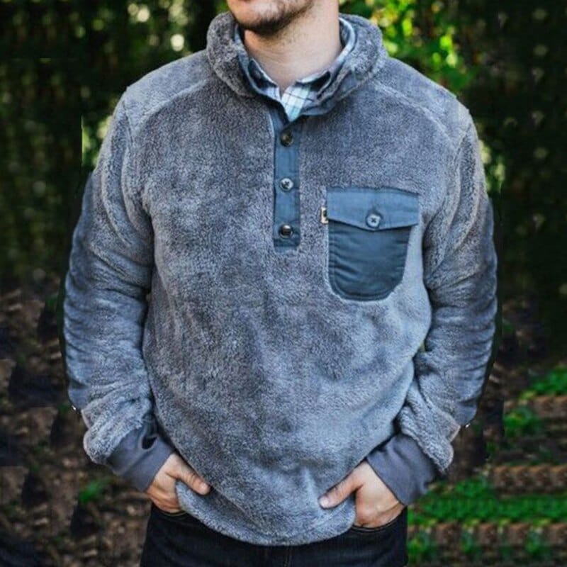 URBAN Wanted Blue / S AXEL Fleece Sweatshirt