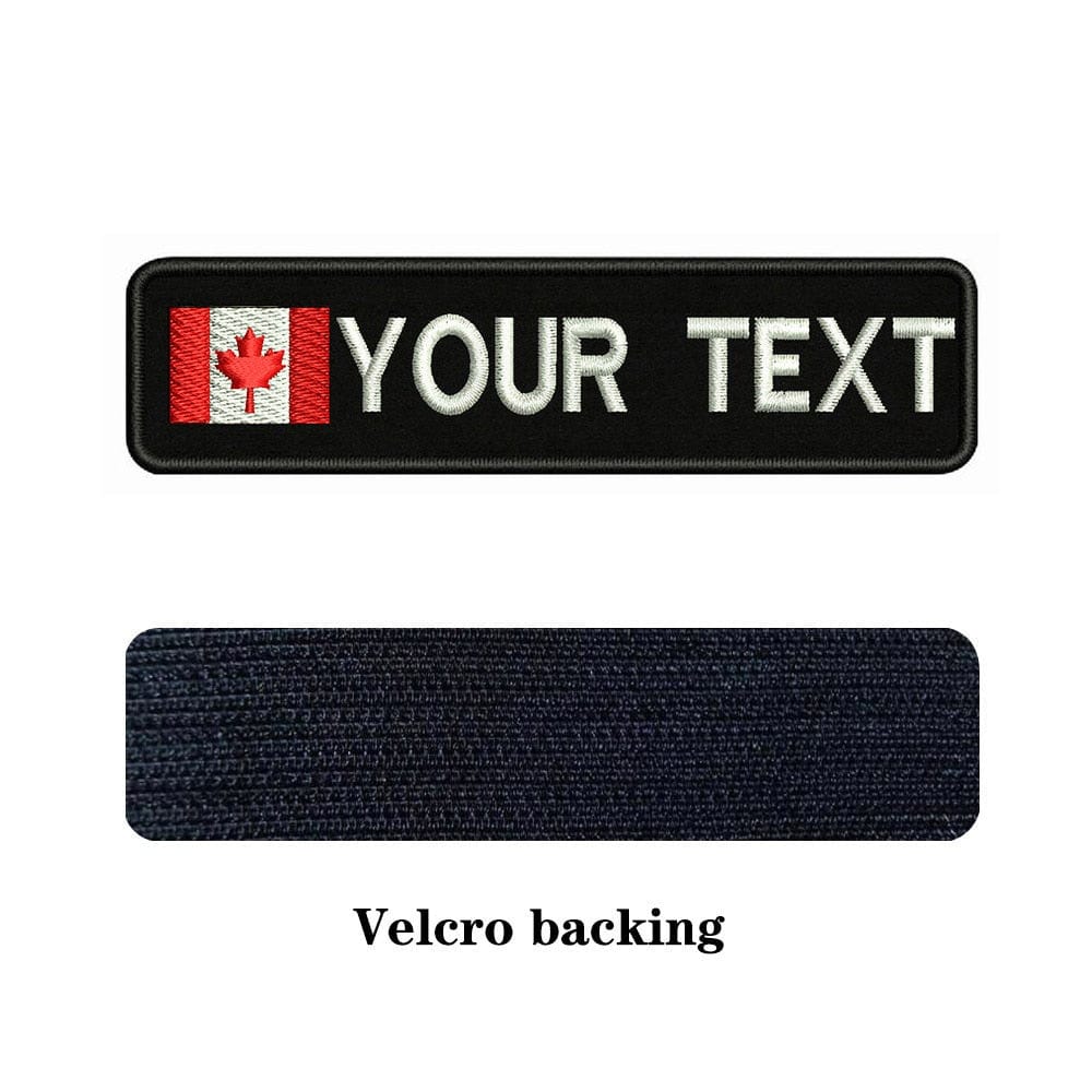 URBAN Wanted Canada Custom National Flag Embroidery Name Patch