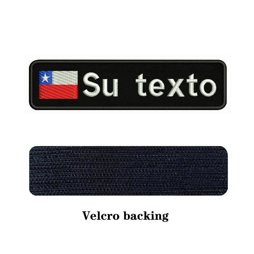 URBAN Wanted Chile Custom National Flag Embroidery Name Patch