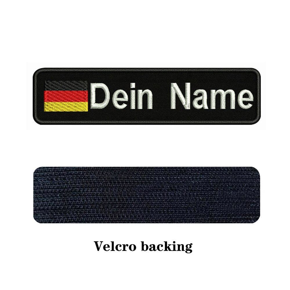 URBAN Wanted Germany Custom National Flag Embroidery Name Patch