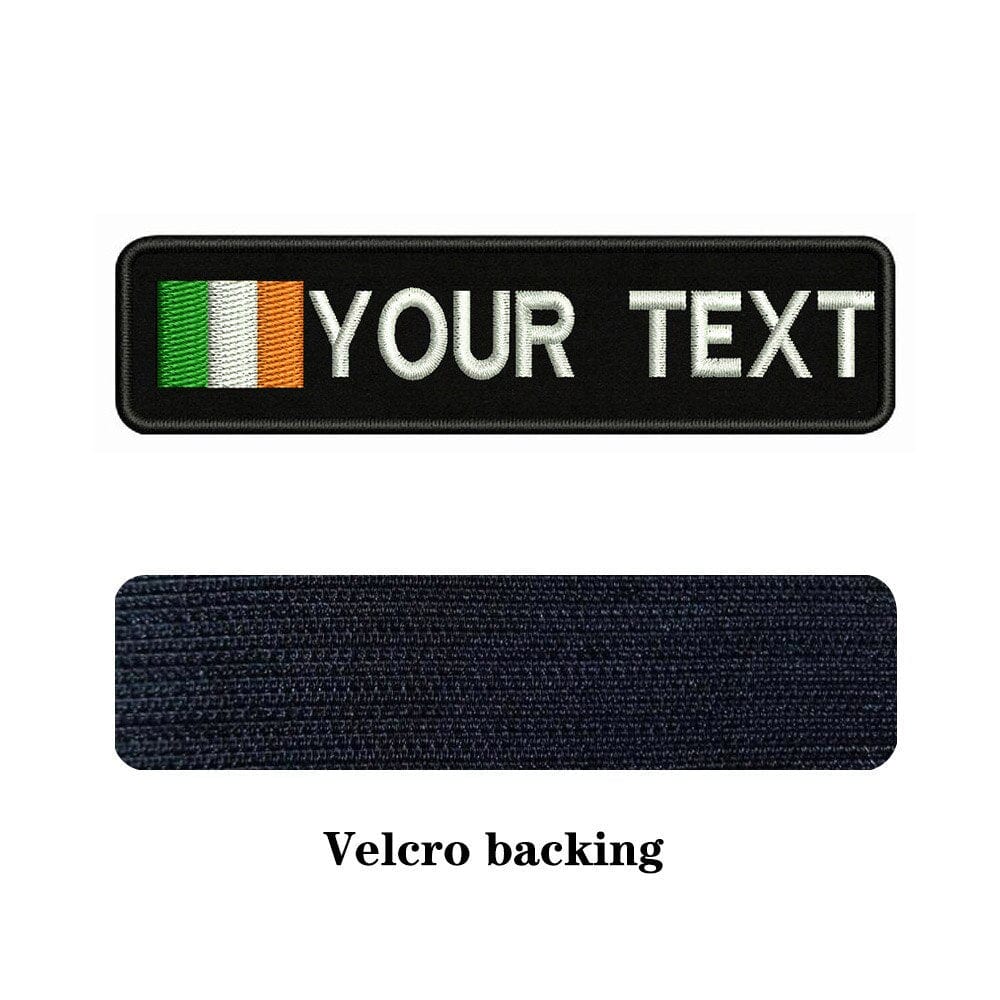 URBAN Wanted Ireland Custom National Flag Embroidery Name Patch