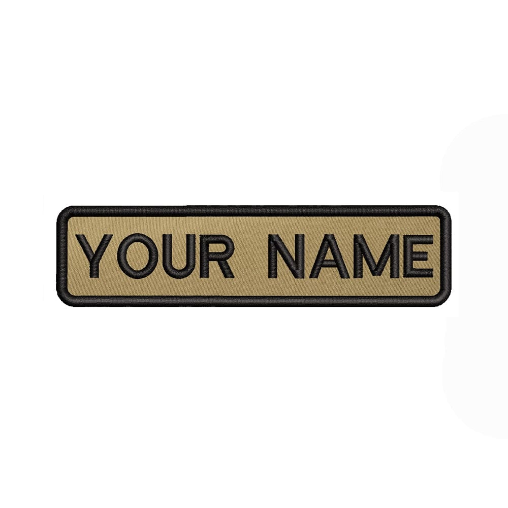 Custom Name Patch - different sizes and colours Embroidered Patch