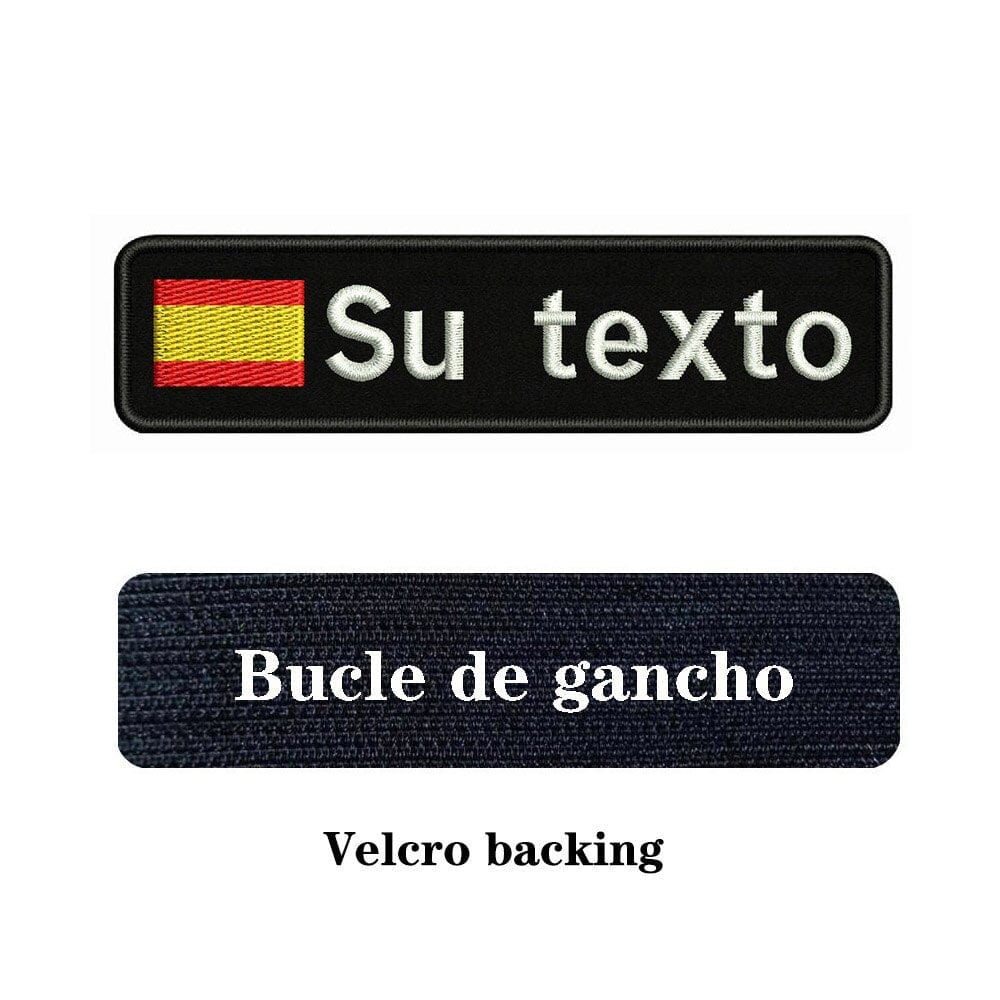 URBAN Wanted Spain Custom National Flag Embroidery Name Patch